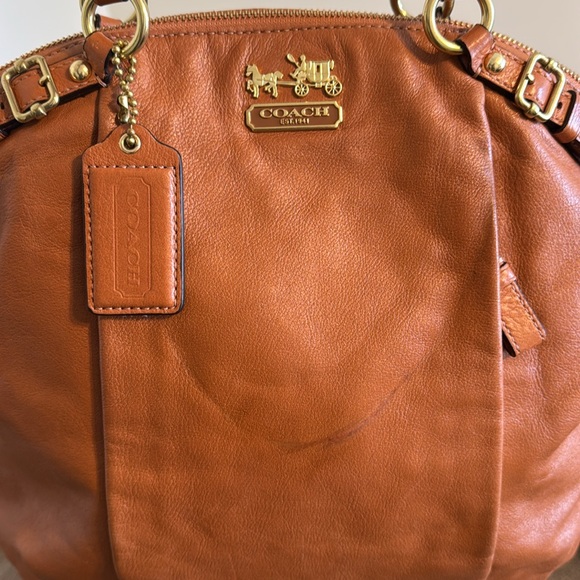 Coach Madison Leather Satchel Bag - Picture 2 of 13